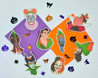 Disney Villain Halloween Stickers | Handmade | Spooky