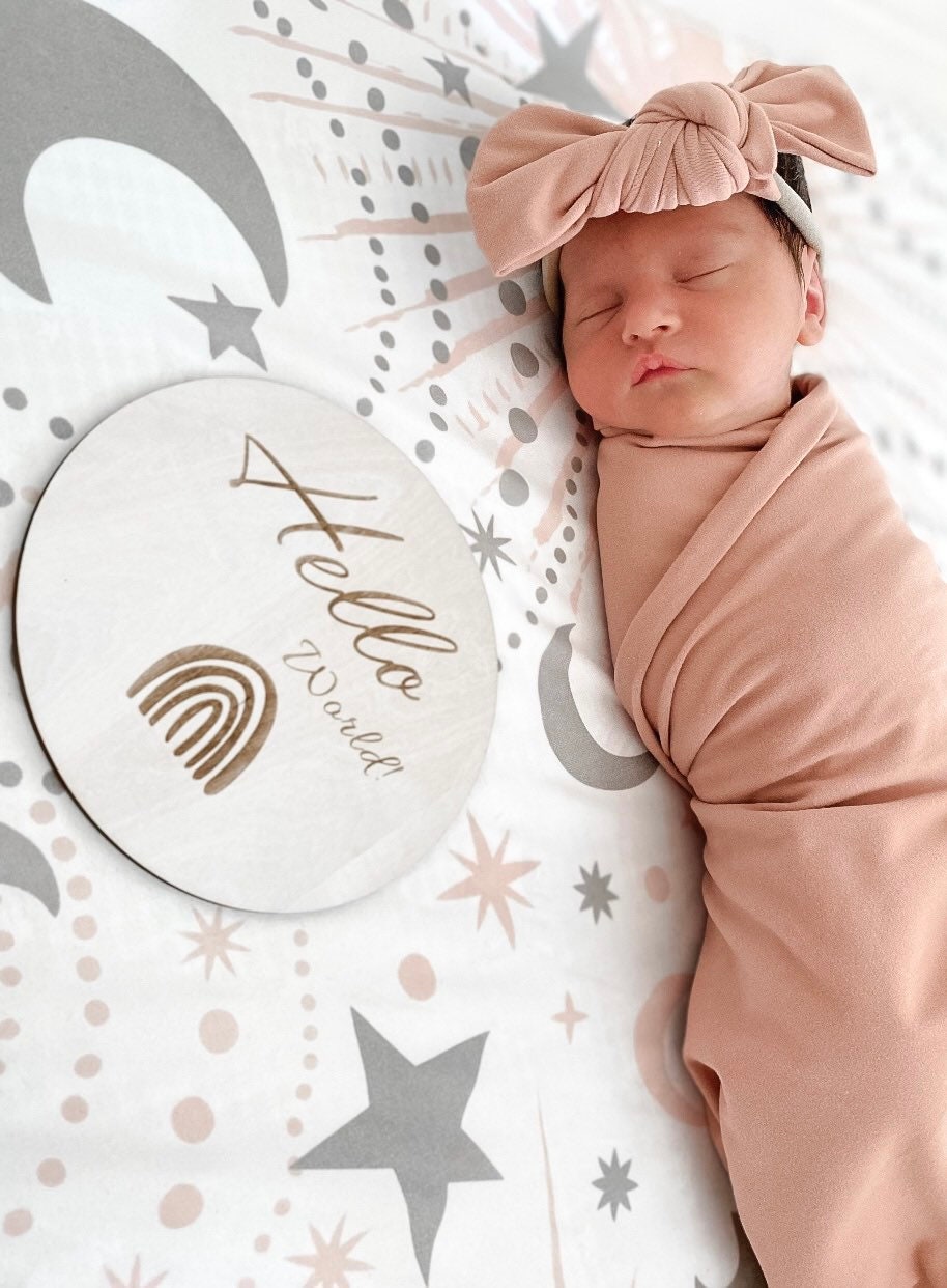 Newborn Swaddle and Headband Newborn Swaddle and Hat Swaddle Etsy