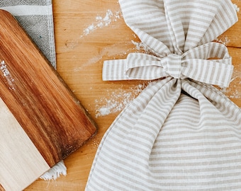 Linen Bread Bag, Bag for Bread, Sourdough Bag, Sandwich Bread Bag, Bread Storage, Linen Bag for Bread, Bread Bag with Ties, Bread Bag