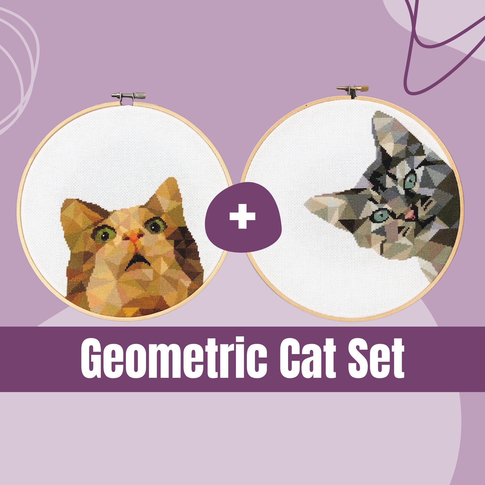 Color Symbols Charts Funny Cats and Dogs 6 Counted Cross Stitch Patterns Color Symbols Charts Funny Cats and Dogs 6 Counted Cross Stitch Patterns