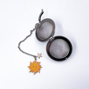 Passoire à Thé Enamel Sun Charm Argent