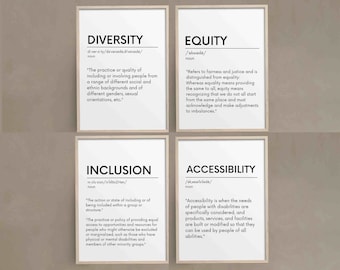 Impressions de définitions sur la diversité, l'équité, l'inclusion et l'accessibilité (téléchargement numérique)