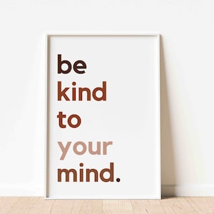 Daily Affirmation, Be Kind, Positive Affirmation, Classroom Playroom Poster, Growth Mindset, class decor