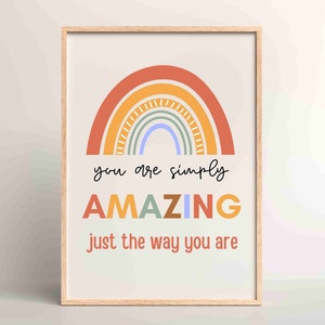 Inclusive School Art, Diversity Print, Inclusion Poster, Equality Poster, Diversity Prints, Boho Rainbow Decor