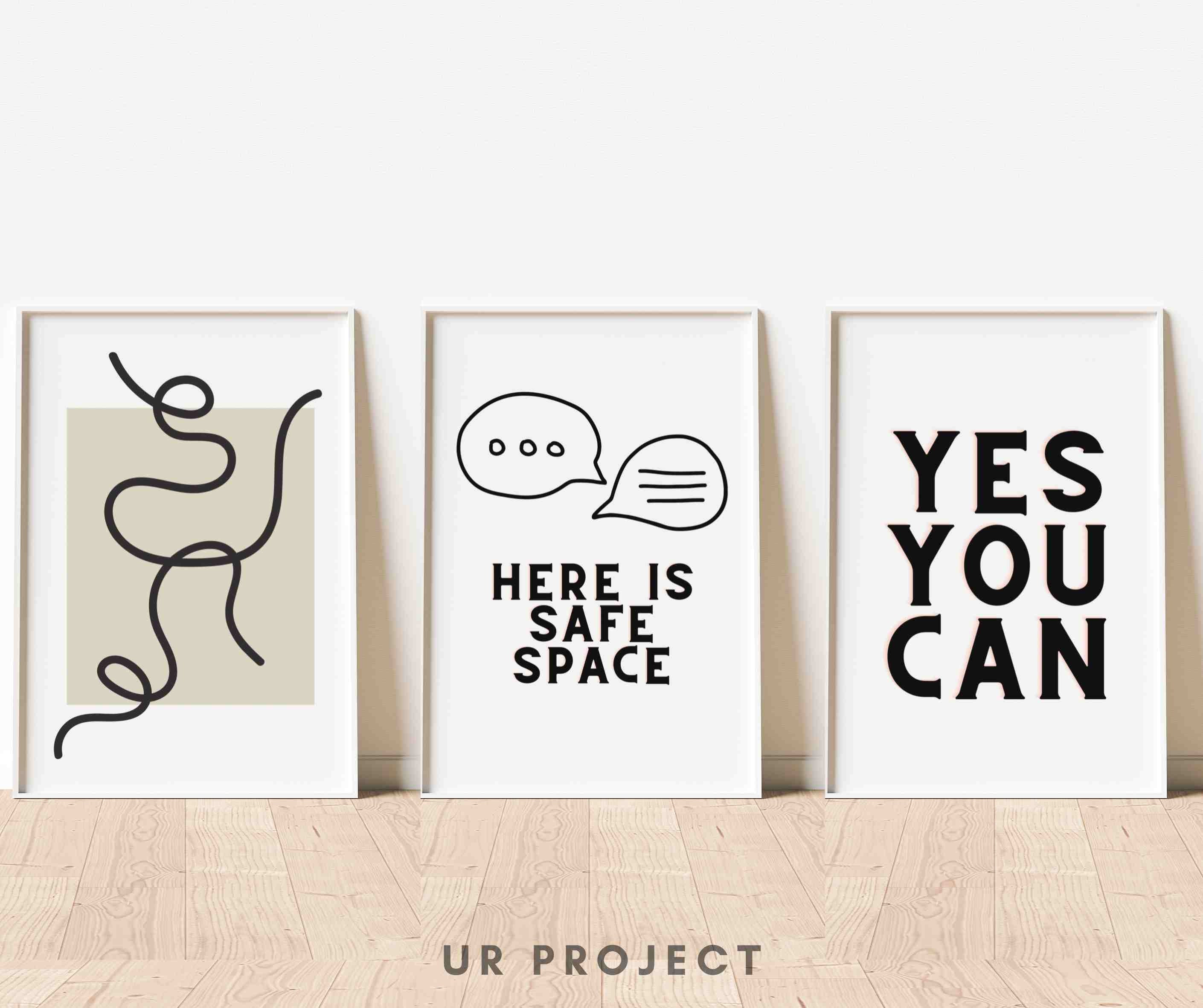Office Wall Decor for Women Desk Wall Art, Diversity Poster, Positive Affirmation, Counselor ...