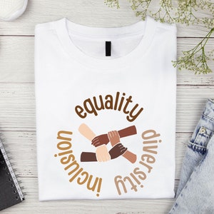 equality diversity inclusion heart poster printable png svg, we are strong together printable, with skin color tone, boho classroom decor, playroom decor, kids room decor, neutral kids room wall art, boy girl room wall decor, diversity affirmation