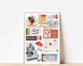 Matchbox Print Custom, Matchbook Art Personalized For Bestfriend, Anniversary Gift