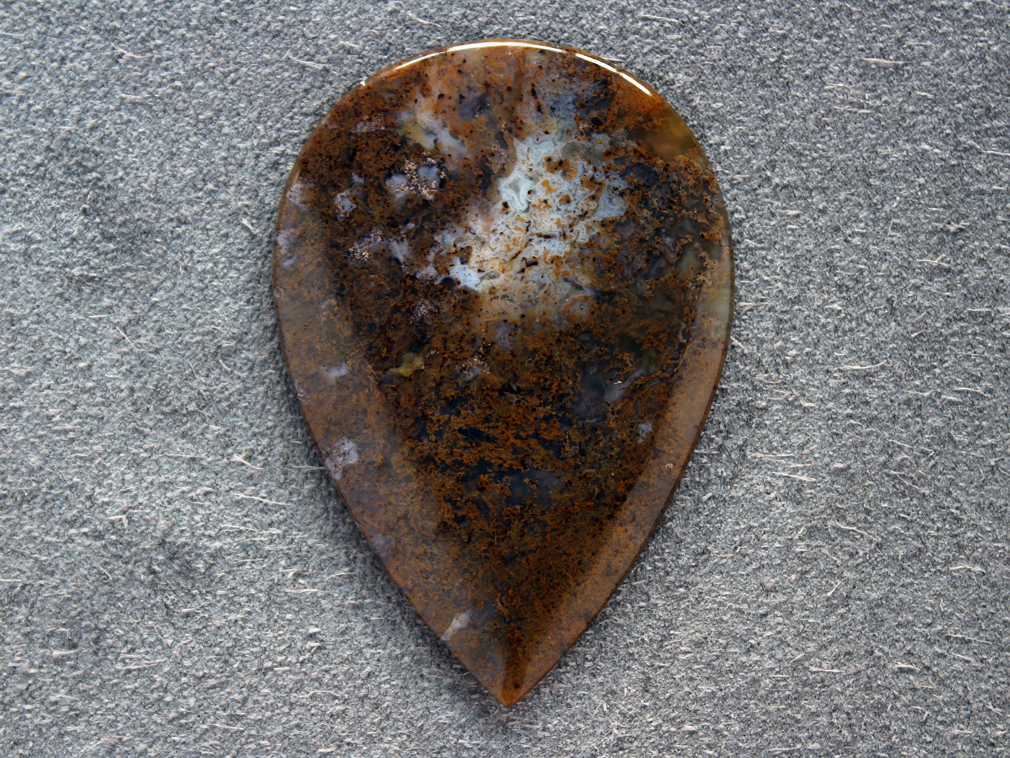 Moss Agate Cabochon Gemstone Pendant Stone Necklace Jewelry | Etsy