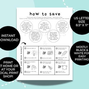 Financial Literacy Workbook: Money Activities for Kids (PDF) - Etsy