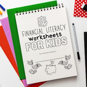 Financial Literacy Workbook: Money Activities for Kids (PDF) - Etsy
