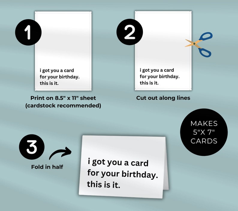 Printable Greeting Card Bundle: 55 Cards for All Occasions (PDF ...