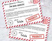 Editable Elf Arrival Letter: Christmas Welcome Postcard (Printable Template)