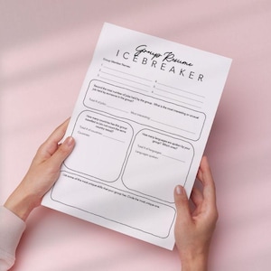 Group Resume Icebreaker: Printable Team Building Activity (PDF Download)