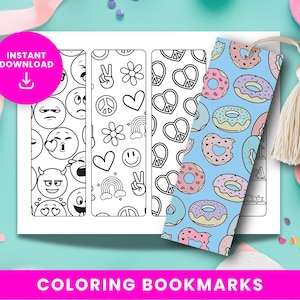 Marcapáginas imprimibles para colorear: 32 diseños únicos (Descarga PDF)