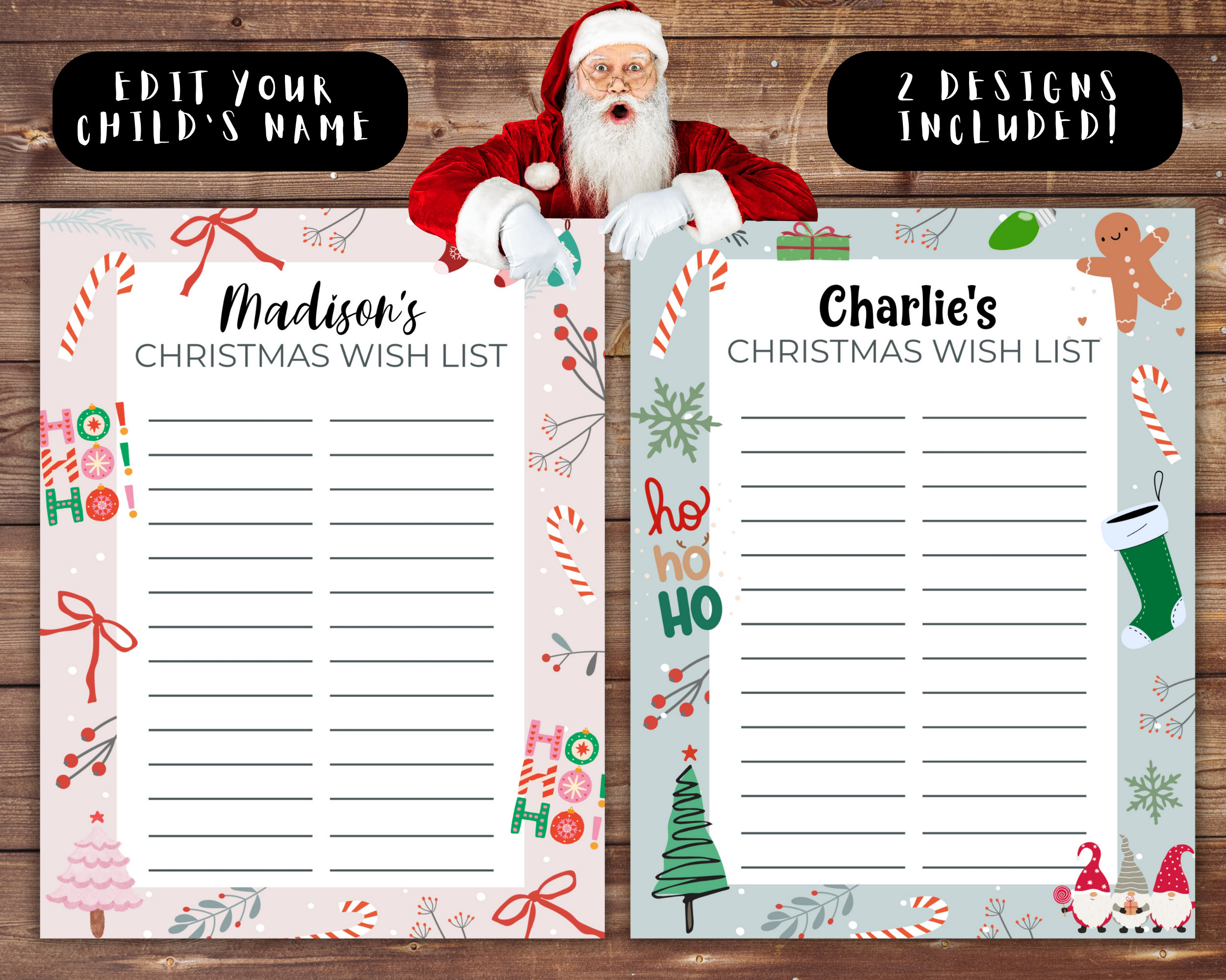 Christmas Wishlist Template 