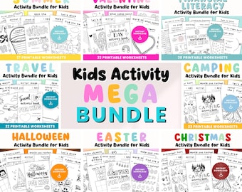 Kids Activity Mega Bundle: Holiday & Seasonal Themes (Digital Download)