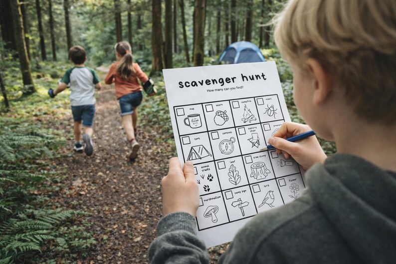 Camping Activity Bundle for Kids: 21 Printable Games (PDF) image 4