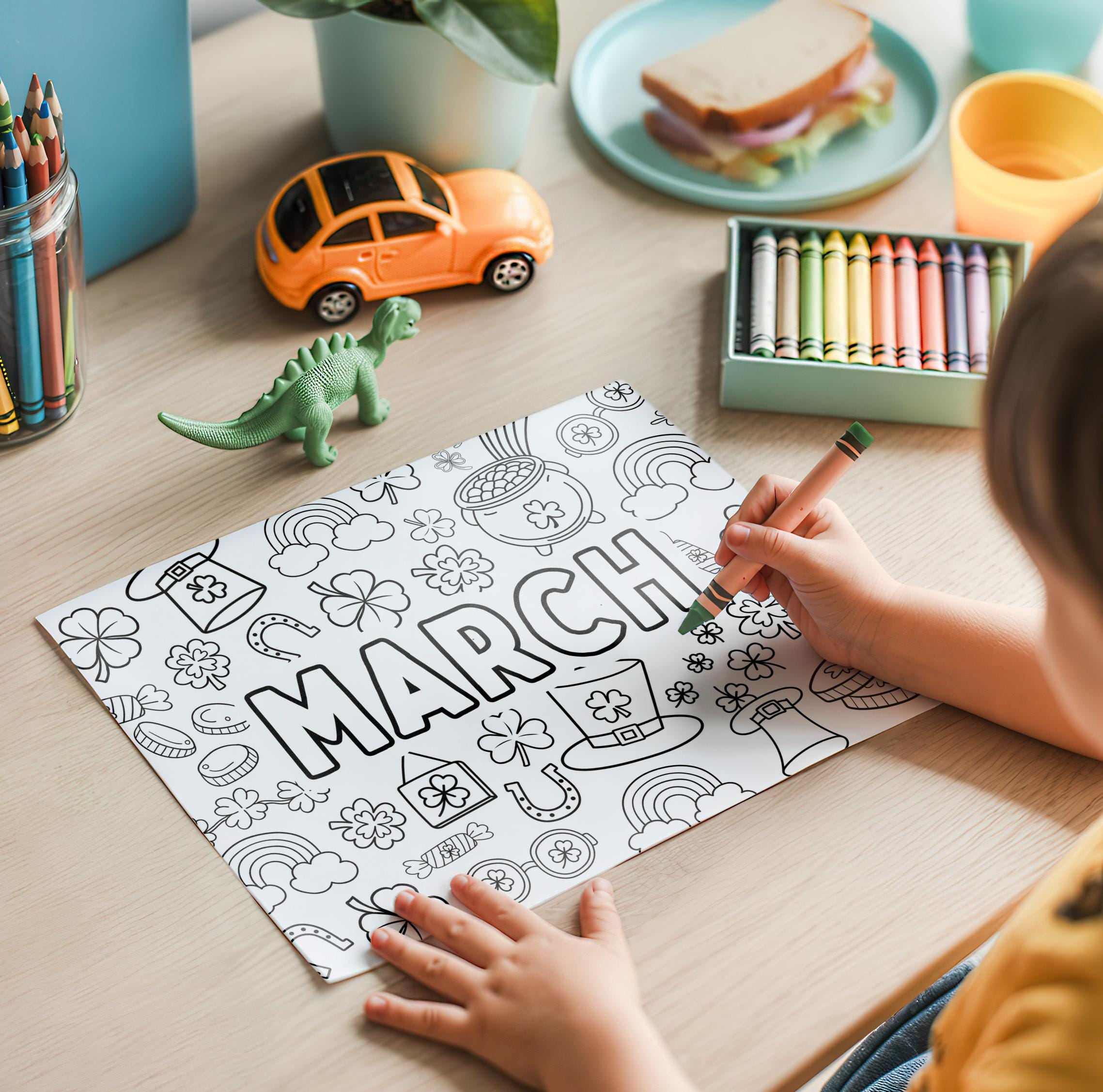Color Months Activity Months of the Year Coloring Pages: Kids Activity (PDF) - Etsy
