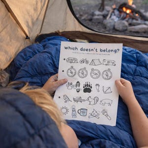 Camping Activity Bundle for Kids: 21 Printable Games (PDF) image 7