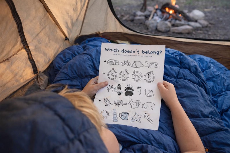 Camping Activity Bundle for Kids: 21 Printable Games (PDF) image 7
