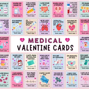 医療バレンタイン | 看護師・医師・大人向けの面白い薬局・ヘルスケア医療カード | 編集可能なテンプレート