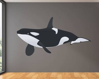 Orca Killer Whale Vinyl Wall Decal Art Decor