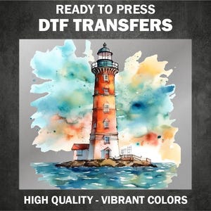 Lighthouse DTF Transfer - Ready to Press Heat Transfer for Girls - Magic Lighthouse Iron On Designs & DTF Prints for T-Shirts