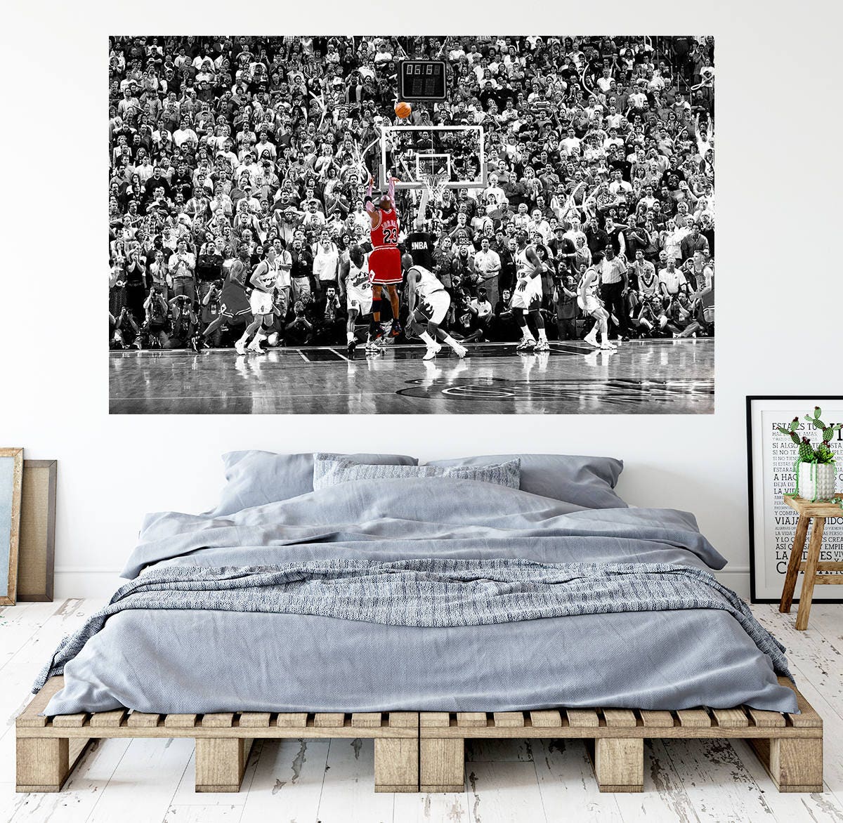 Michael Jordan Wall Art Mural Poster Jordan Fine Art Canvas Etsy Norway