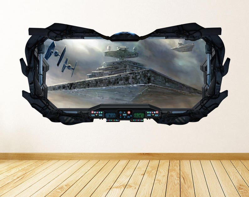 Star Wars Spaceships Wall Art Decal Peel & Stick Removable and - Etsy