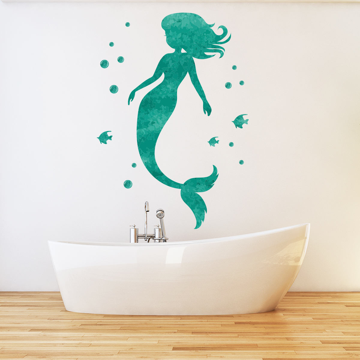 Mermaid Wall Art Ocean Mermaid Themed Girly Bathroom Wall Etsy