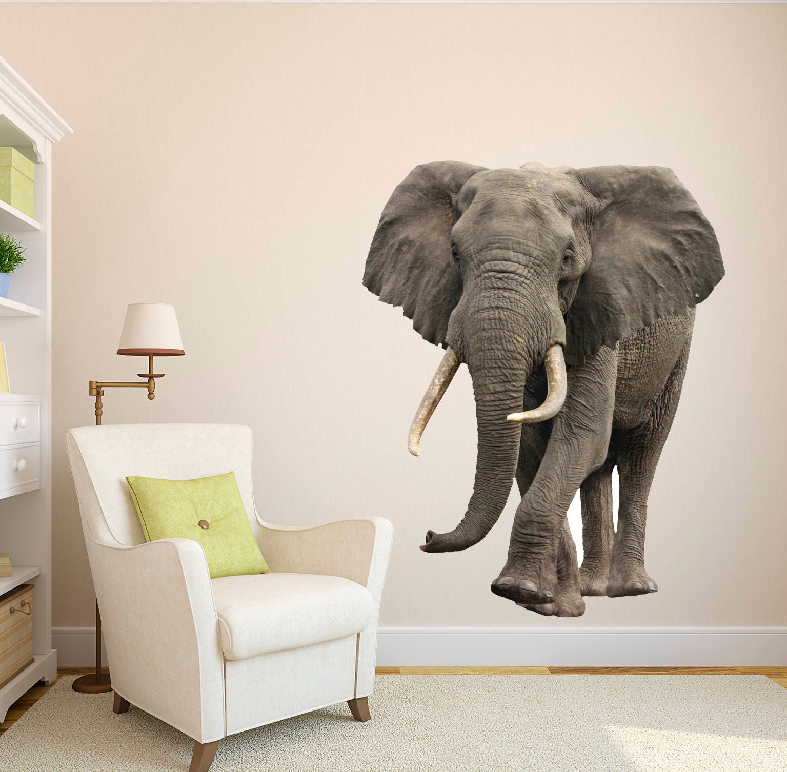 Elephant Wall Tile Stickers Safari Bathroom Decoration Home Wall Tile Decals 