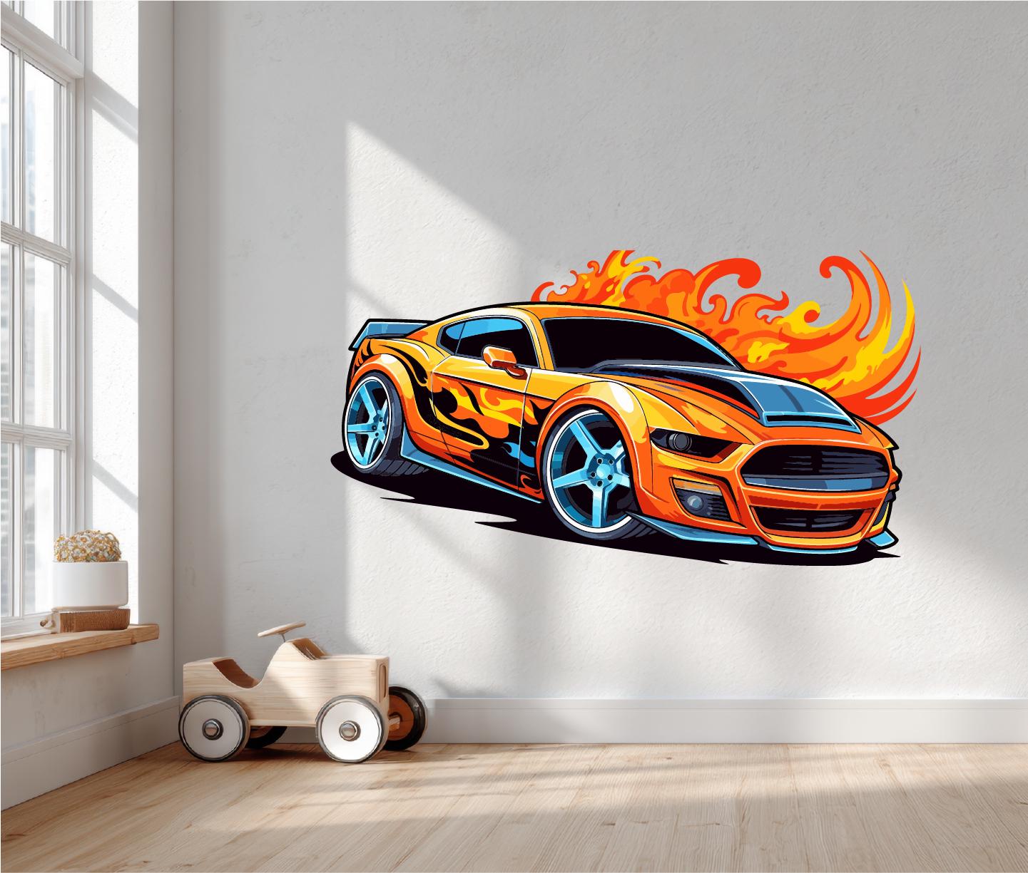 Hot Wheels Personalisation Wall Decals - Room Décor - Paladone