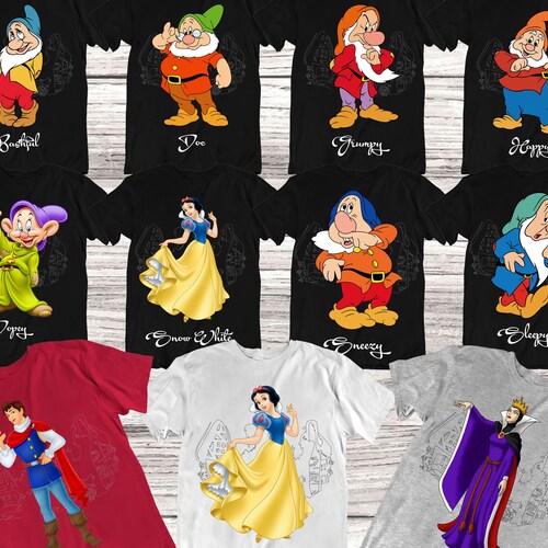 Seven Dwarfs Shirts Snow White and 