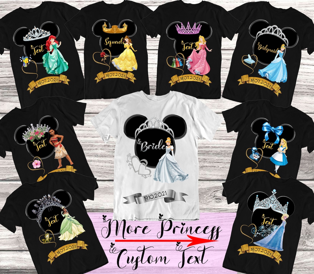 Disneyworld Bachelorette Party Shirts Princess Bride Shirt Maid of Honor  Shirt Wedding Party T Shirts Bachelorette Princess Bride -  Israel