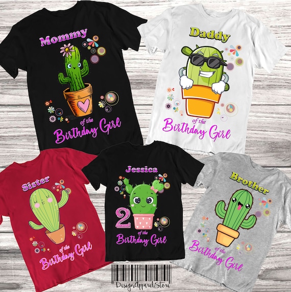Cactus Shirt Cactus Family Shirts Cactus Girl Party - Etsy Norway