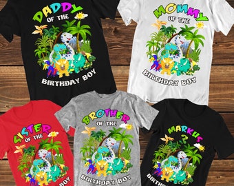 Dinosaur Birthday Shirt Dinosaur Shirt Dinosaur Theme Dinosaur Birthday Family Shirts Dinosaur family Party Shirts Custom Birthday Shirt