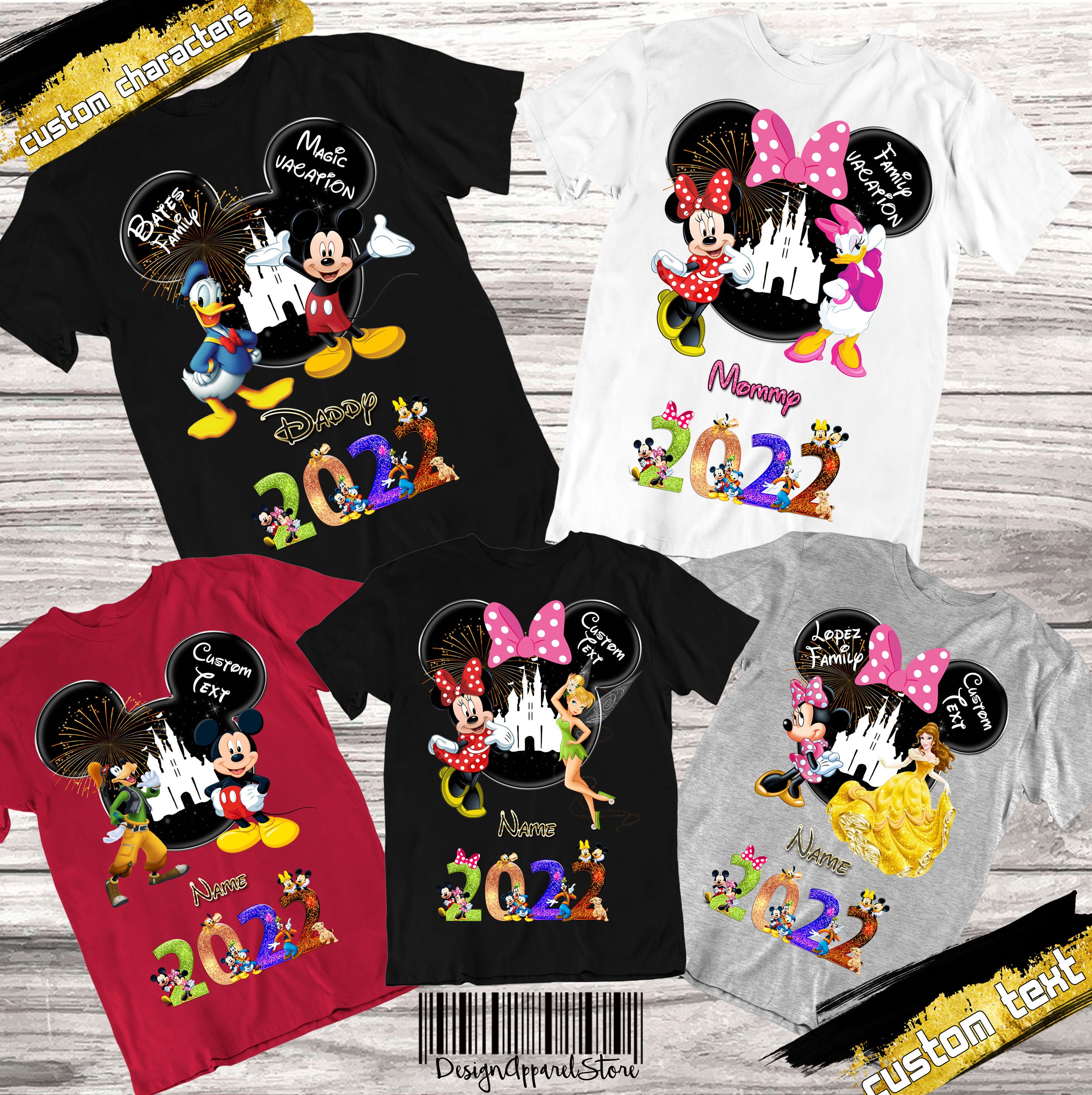 disneyland trip shirts