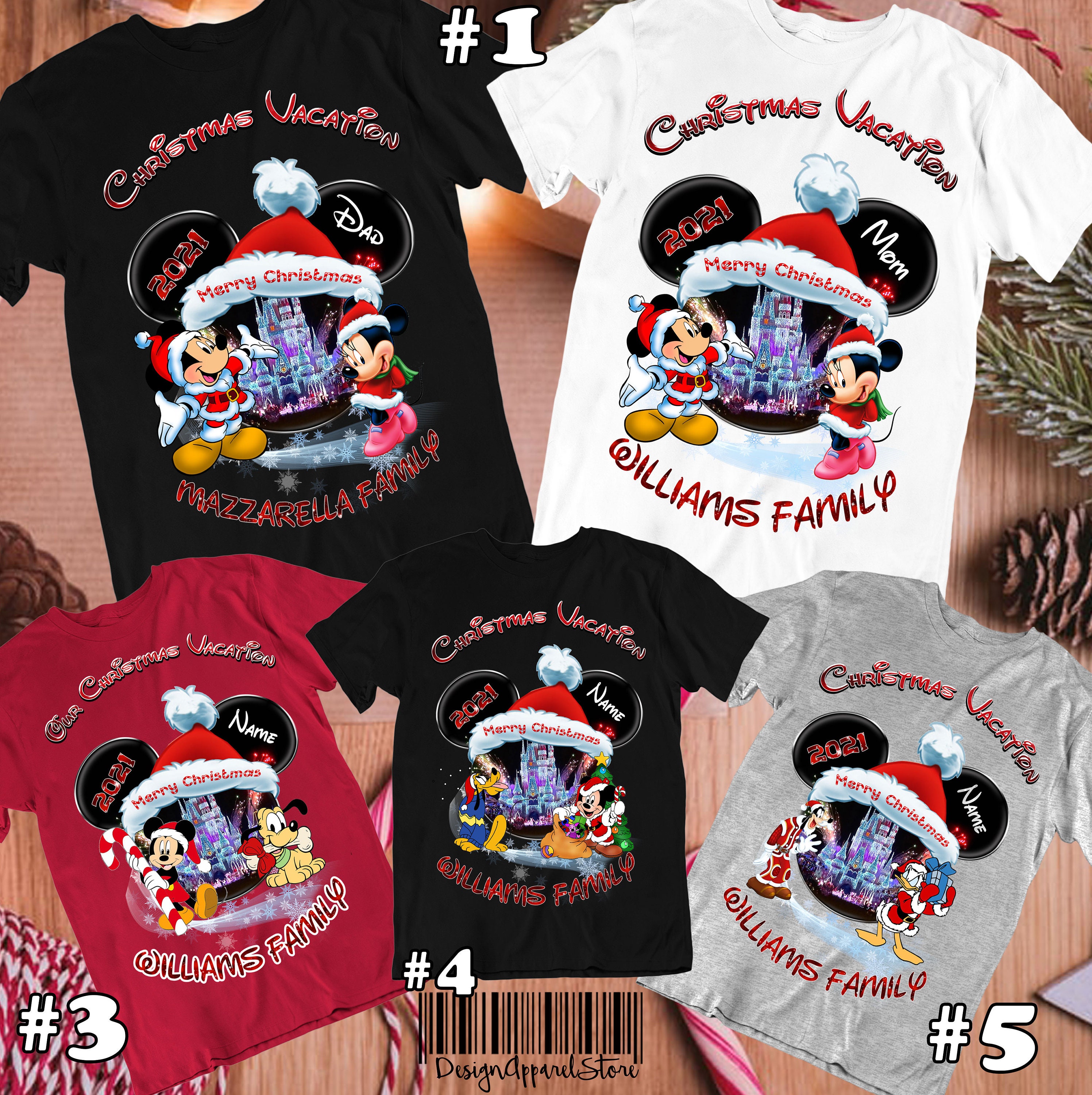 Disney Christmas Vacation 21 Family Christmas Shirts Etsy