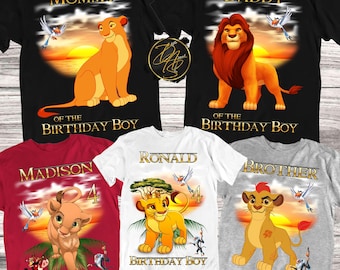 Lion King Birthday Shirt, The Lion King Personalized Shirt, Lion King Custom Birthday Shirt, Lion King Family Shirt, Lion King Party Shirts