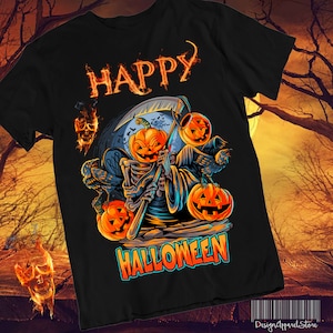 Happy Halloween Shirt: Gruseliges Kürbis Party T-Shirt