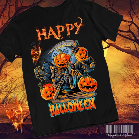 Graphic America Funny Spooky Halloween Men's Graphic T-Shirt