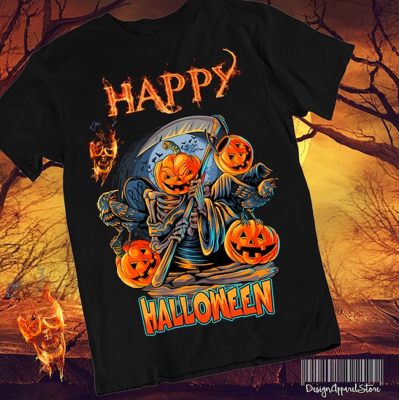 Graphic America Funny Spooky Halloween Men's Graphic T-Shirt Collection 