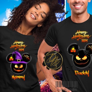 Halloween Party Shirt Happy Halloween Mickey und Minnie T-Shirt Süßes oder Saures Shirt Happy Halloween Disney Shirt Happy Halloween