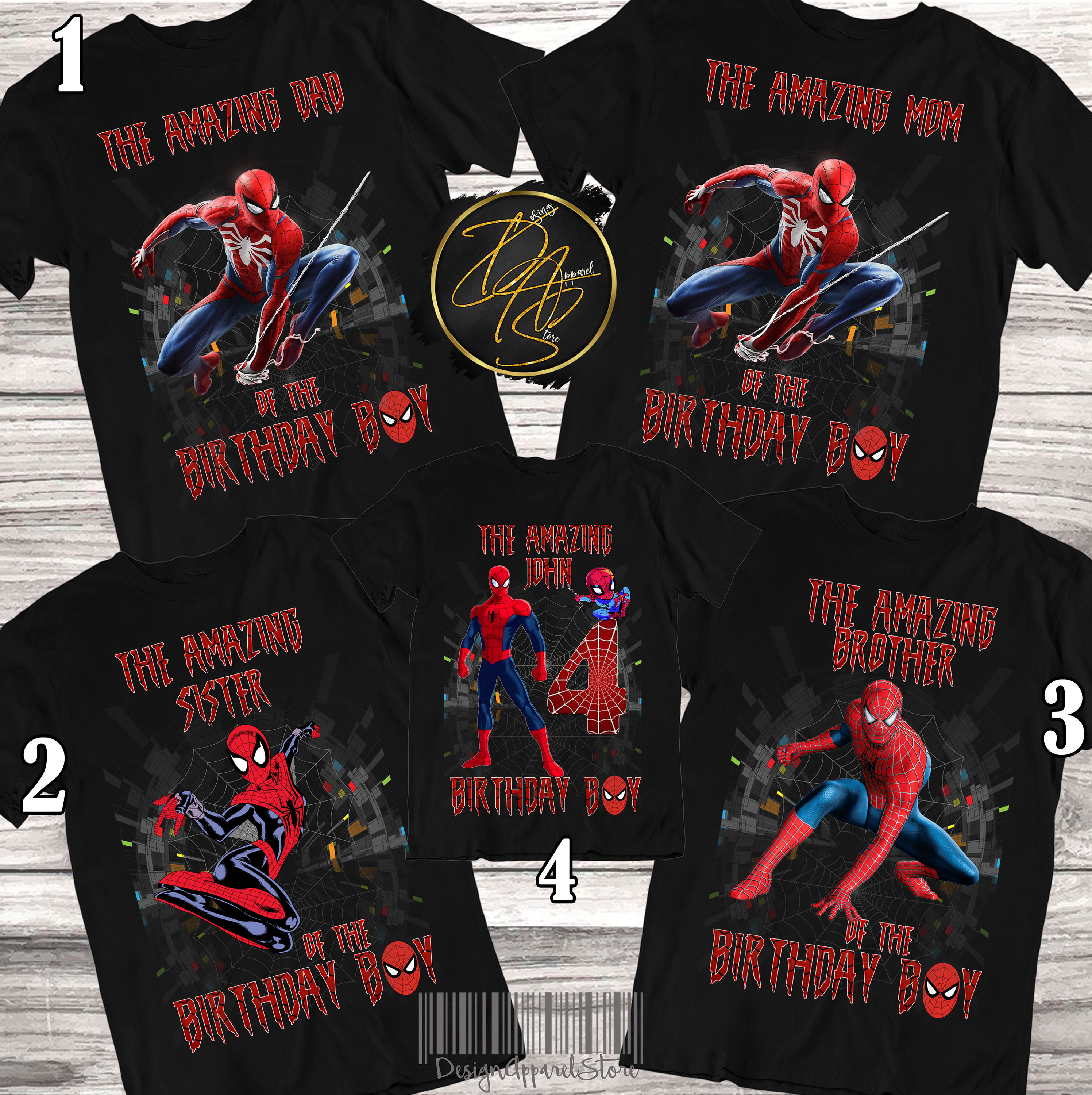 Camiseta de cumpleaños de Spiderman para niño, fiesta de cumpleaños de  Spiderman, camisetas de cumpleaños de Marvel, camiseta familiar  personalizada