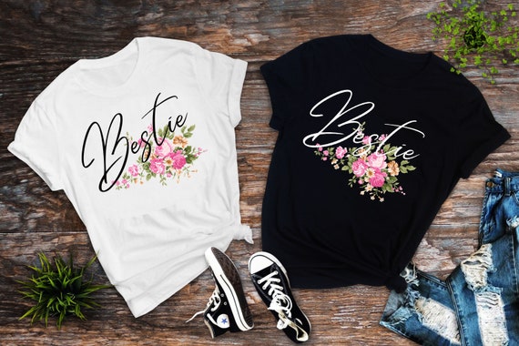 Bestie Shirt Bff Shirt Best Friend Matching Shirts Gift for Best Friend Friend Bestie Sisters Matching Shirts Personalized Bestie Gifts Etsy Israel