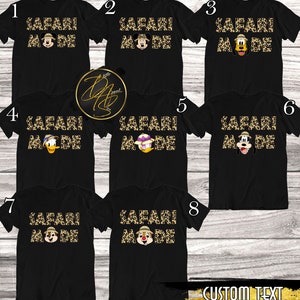 Safari Family Shirts: Mickey and Minnie Animal Kingdom Comfort Colors