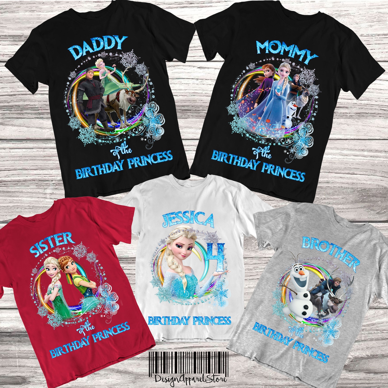 Frozen Birthday Family Shirt Princess Elsa Birthday Shirt Etsy UK
