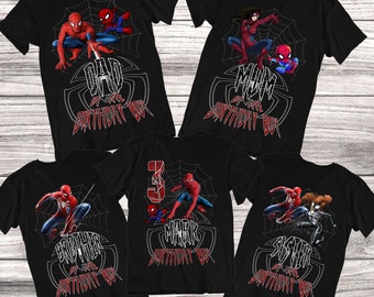 Spiderman cumpleaños camisa Spiderman cumpleaños - Etsy España