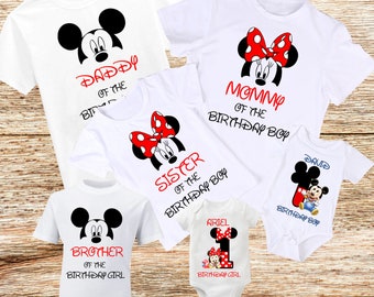 Camisas familiares de cumpleaños DisneyWorld Camiseta familiar