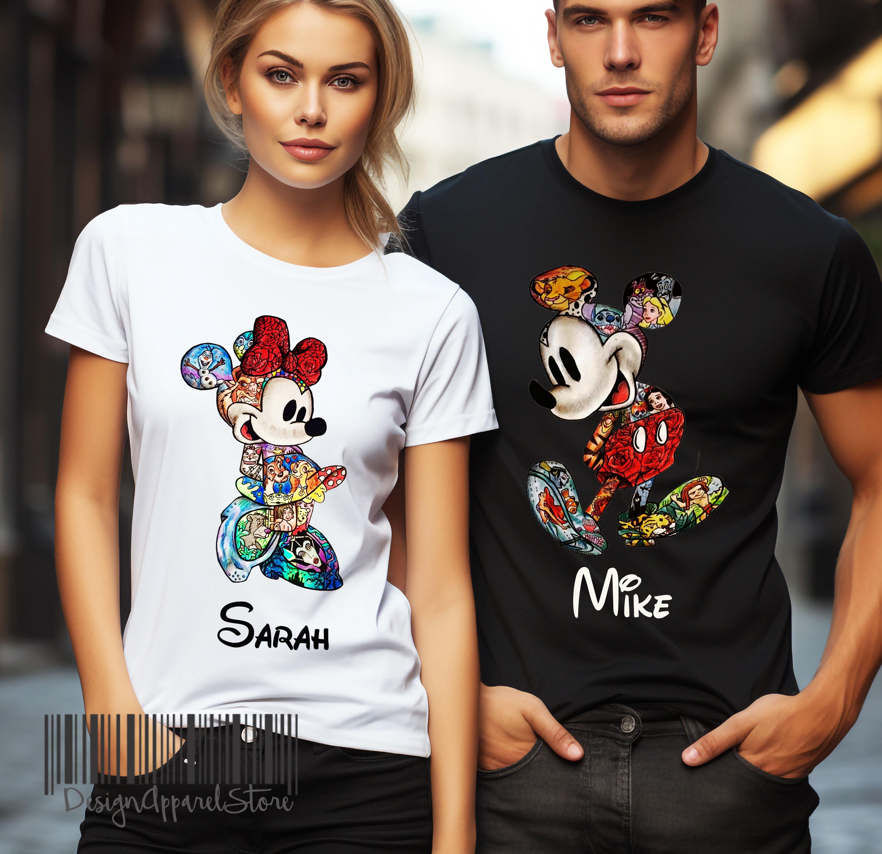 Disney Family Shirt, Disneyland Family Vacation, Tattoo Mickey and Minnie Shirt, Mickey and Minnie Mouse Family Trip Shirts